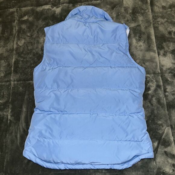 Aeropostale Puffer Vest Women's Medium Blue Down Logo Outdoor Full-Zip Layering - Picture 2 of 7